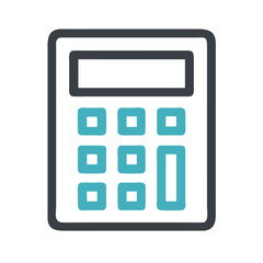 Professional calculator icon cutout transparent background ready for design projects