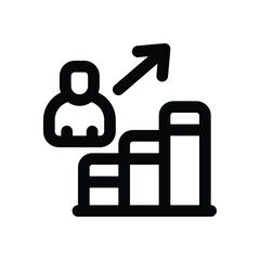 career line icon. Clean and minimalist vector icon for websites, mobile apps, presentations, and logos. Fully scalable and customizable for any project.