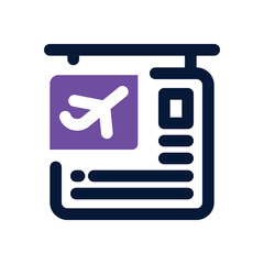 departure duotone icon. Sleek and modern vector icon for websites, mobile apps, marketing materials, and corporate design. Fully scalable and ready to use.