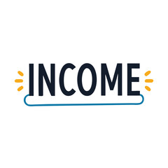 Income stream silhouette design with clean edges, transparent background