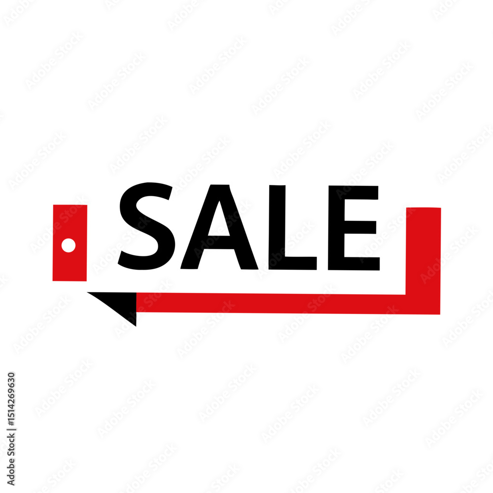 Poster red abstract shapes isolated on transparent background clean cutout ready for design projects