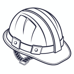 Professional safety helmet illustration cutout transparent background