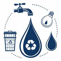 Water conservation recycling reuse reduce waste environmental protection