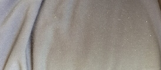 Close-up of Soft Dark Gray Twill Fabric Texture