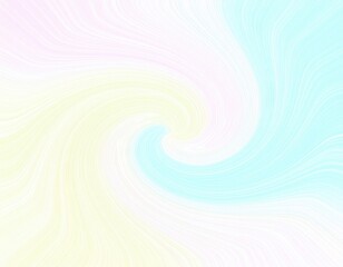 Fototapeta premium Pastel-colored swirling abstract pattern with soft, textured lines forming a gentle vortex.