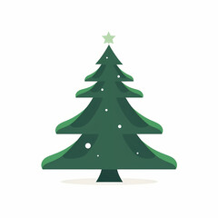 Fototapeta premium Decorative Action Christmas Tree Illustration for Celebratory Events in a Festive Environment with Creative Design Concepts