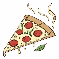 pizza slice new  vector art $ svg