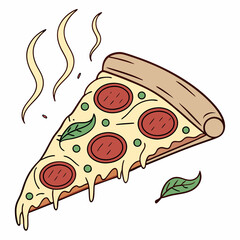 pizza slice new  vector art $ svg