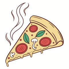 pizza slice new  vector art $ svg