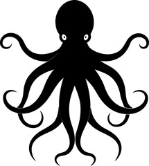 vector illustration of a octopus