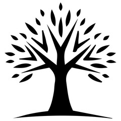 The seamless fusion of organic tree formations expressed in digital brilliance