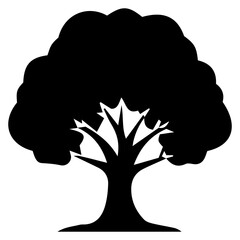 Chic vector tree patterns infused with geometric abstract elegance