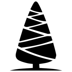 Sophisticated vector trees infused with flowing geometric elegance