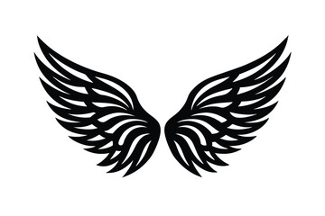 Fototapeta premium Winged pattern in abstract design and gentle symmetry lioncut art illustration