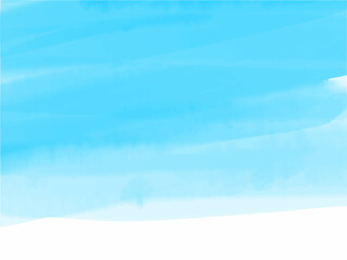 青空や海のようなイメージのグラデーション背景素材。手描きの水彩風テクスチャー。筆のストローク。風の流れのイメージ。