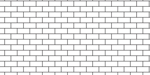 Obraz premium white brick wall texture and solid bricks seamless pattern background.