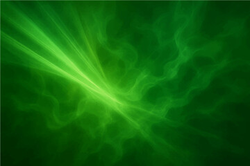 Abstract dark green with light rays and a hint of smoke texture.