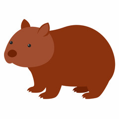Obraz premium : wombat-on-white-background-- (1).svg
