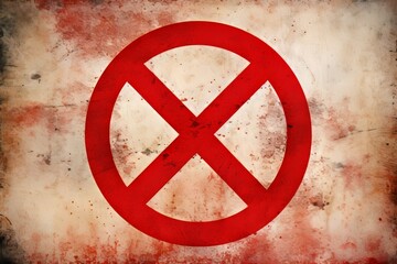 Fototapeta premium Vibrant red circle symbolizing boldness and energy, often used in design for attention and impact.