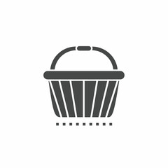 Vector. Basket symbol. Icon symbol design template.