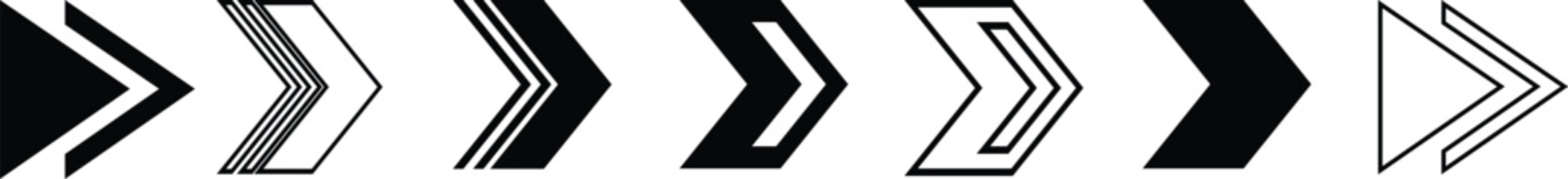 cursor, horizontal arrow long  Thin long arrow
vector icon. Right thin line png arrow isolated