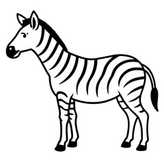 vector illustration of zebra