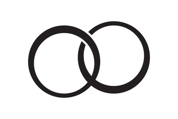 Diamond wedding Rings icon symbol vector Illustration. Engagement Diamond Ring icon. Variety Design. Eps 10.