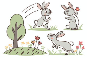 Hare & Line: A Hand-Drawn Rabbit Collection
