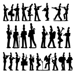 Marching Band silhouette 