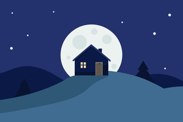 Fototapeta premium santa claus in the night