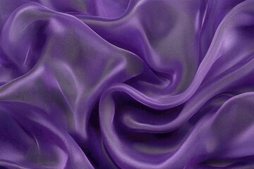 Obraz premium Close-up view of a vibrant purple silk fabric.