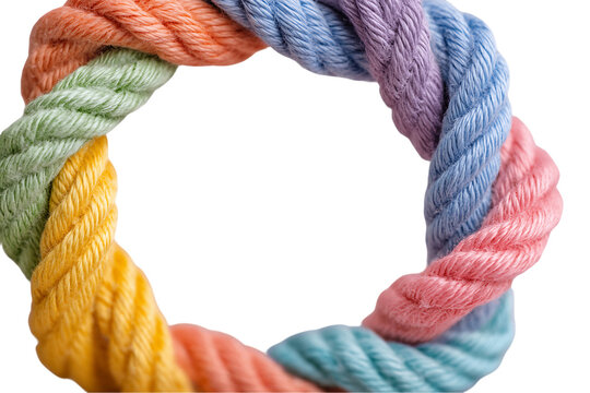 Colored Rope Circle