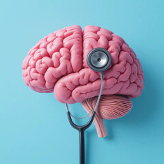 stethoscope and brain