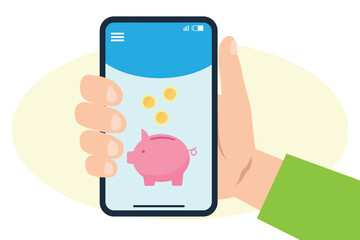 mobile savings concept