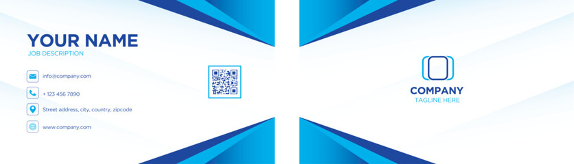 Modern Blue Business Card