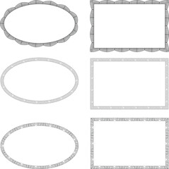 Ornamental Frame Border horizontal and oblong