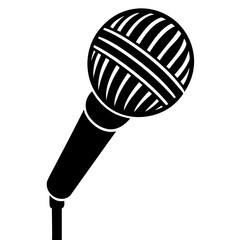 microphone on white background