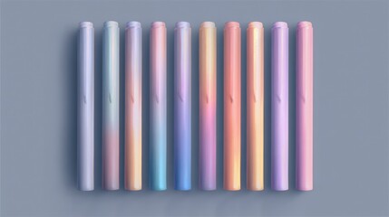 Obraz premium Colorful gradient markers display