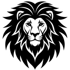 Fototapeta premium lion head vector illustration