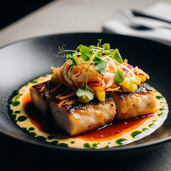 pasta with salmon Gourmet Dish: Vibrant & Delicious.