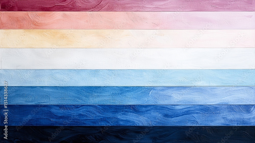 Poster Abstract Color Gradient Background with Horizontal Stripes
