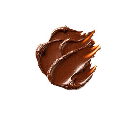 Obraz premium Tasty chocolate paste isolated on white background.