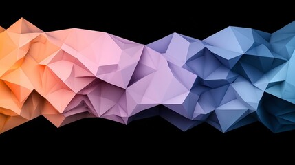 Abstract Colorful Polygonal Background