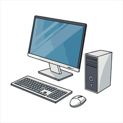 Fototapeta premium Computer Vector 