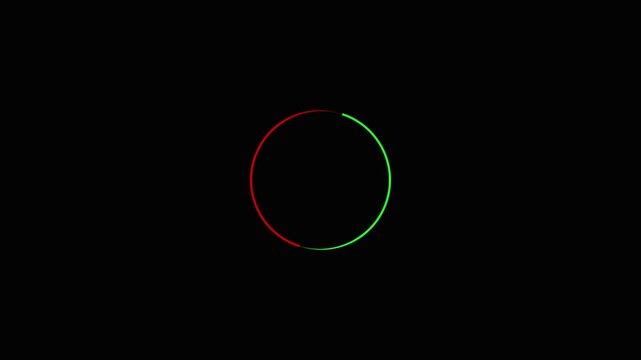  . Looping animation of circle line movement.. create a dynamic scene, where circle of light bloom and splash in smooth and continuous ... animation isolated on transparent background.