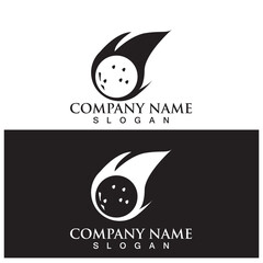 meteor logo and vector template