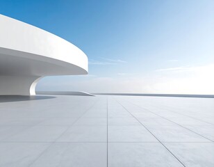 Obraz premium Modern architecture, empty plaza