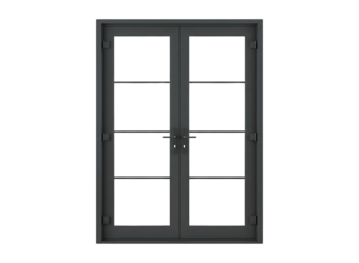 french doors isolated on transparent background
