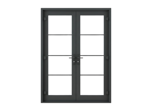  french doors isolated on transparent background