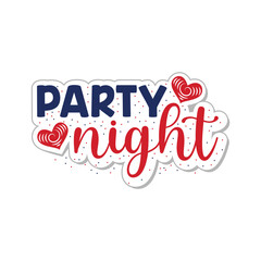 Party Night Celebration 4th of July Design
